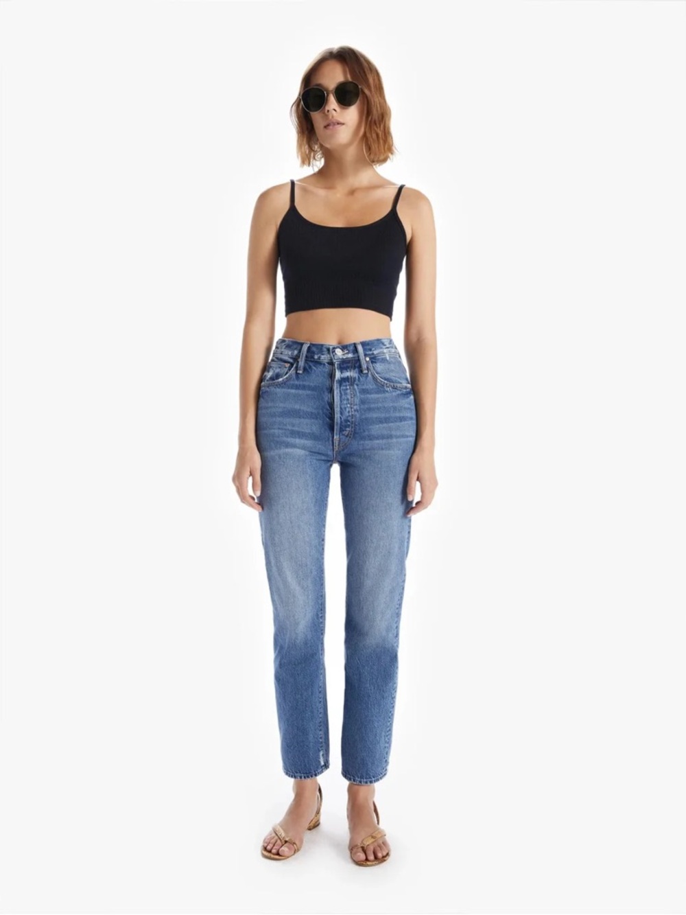 Mother Denim High Waisted Hiker Hover Jeans A Day In The Life Size 26